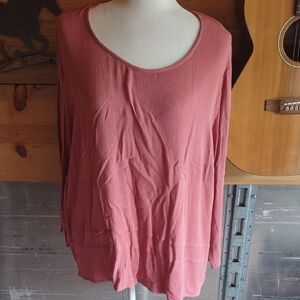 Coldwater Creek Gauzy Long Sleeve Top